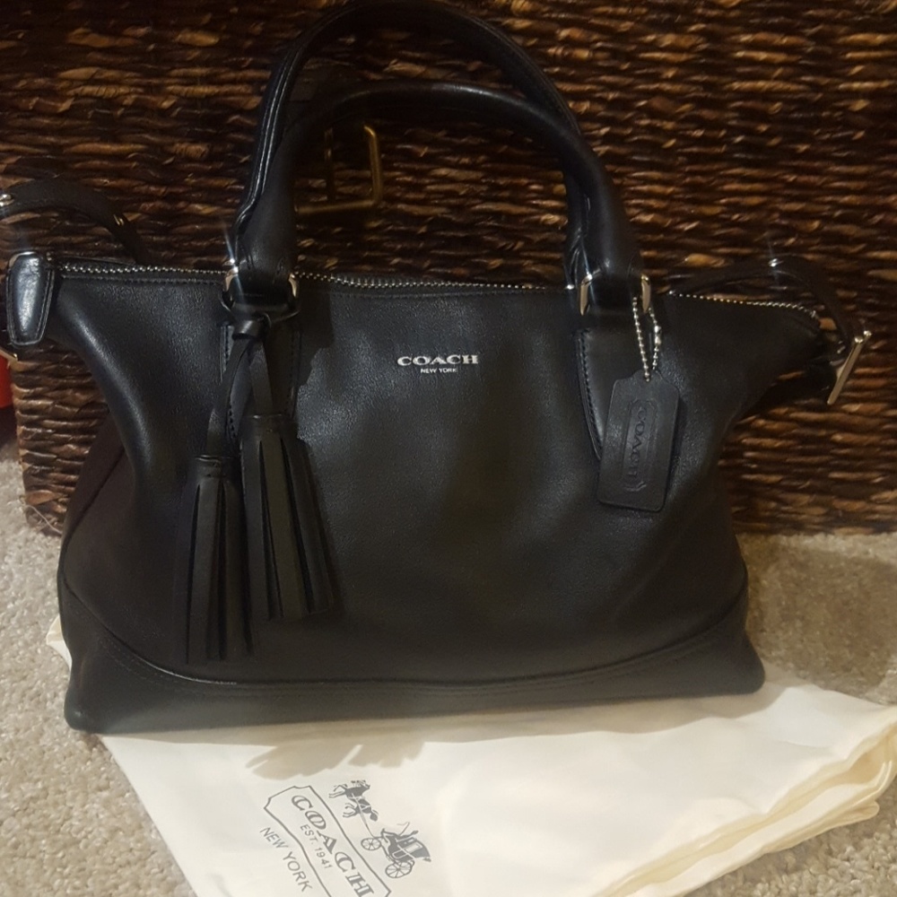 Coach Leather Handbag - Black
